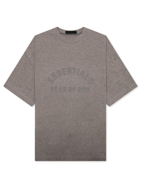ESSENTIALS ESSENTIALS HEAVY S/S TEE - HEATHER GREY