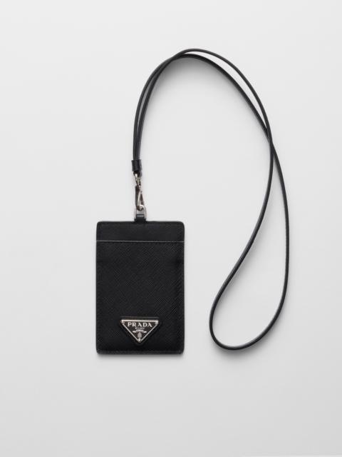 Prada Saffiano Leather Badge Holder