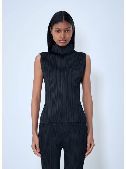 Pleats Please Issey Miyake Pleats Please Issey Miyake Women Pleated High-Neck Sleeveless Top