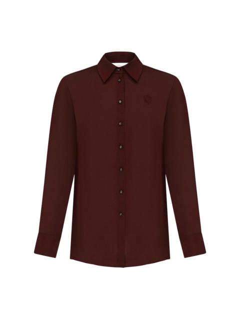Zimmermann Wine Satin Shirt