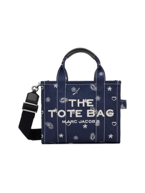 Marc Jacobs Navy 'The Bandana Canvas Small' Tote