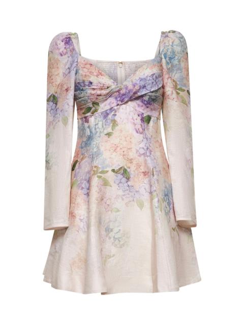 Zimmermann Printed linen Dawning mini dress