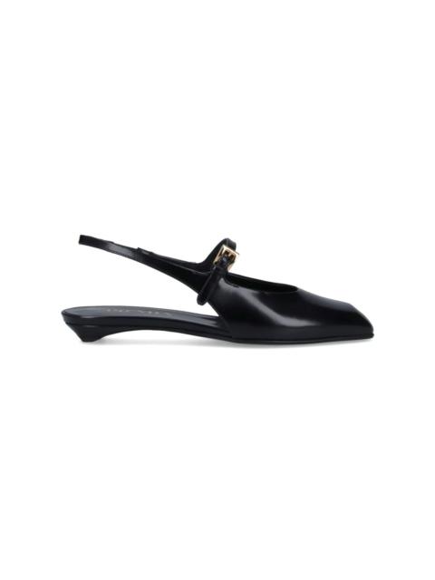 Prada LOGO SLINGBACK PUMPS