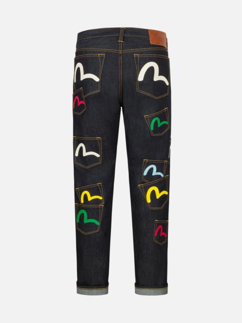 EVISU Multi-Pocket Baggy-Fit Jeans #2000