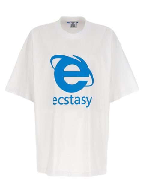 Vetements Men Ecstasy Printed Cotton T-Shirt