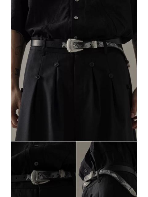 Other Designers PROFESSOR E WESTERN SILVER BELT