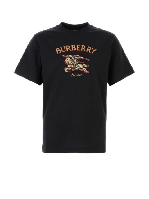 Burberry Burberry Men Black Cotton T-Shirt