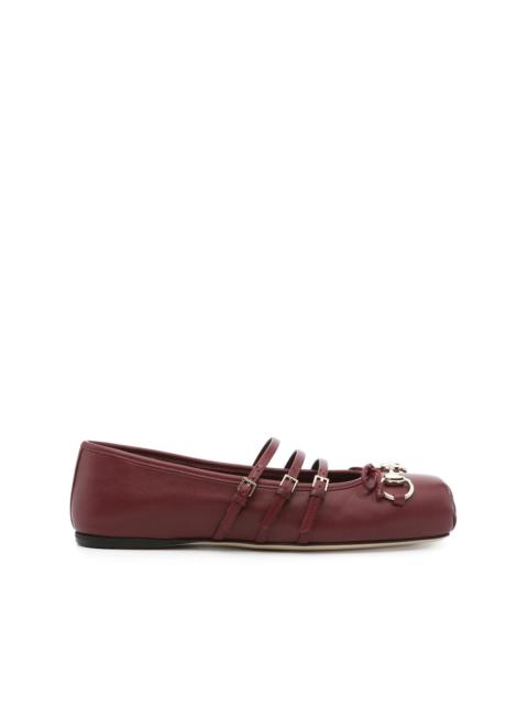 GUCCI Gucci Red Ballet Flats Women