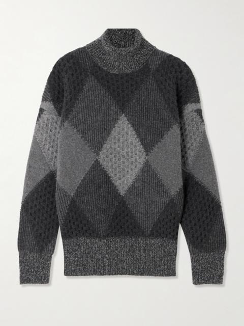 Stella McCartney Argyle Wool Turtleneck Sweater