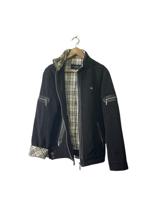 VINTAGE BURBERRY BLACK LABEL ZIPPER NICE JACKET
