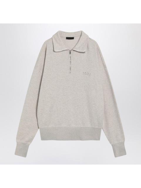 Prada Prada Natural-Coloured Cotton Polo With Zip Men