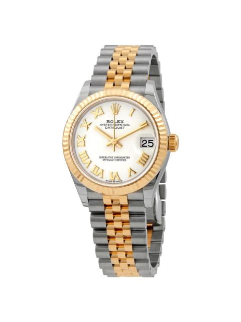 ROLEX Rolex Datejust 31 White Dial Automatic Ladies Steel and 18kt Yellow Gold Jubilee Watch 278273WRJ