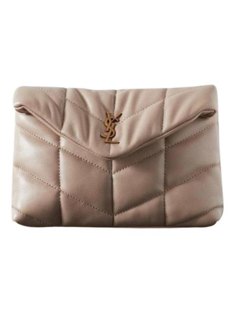 Loulou leather clutch bag
