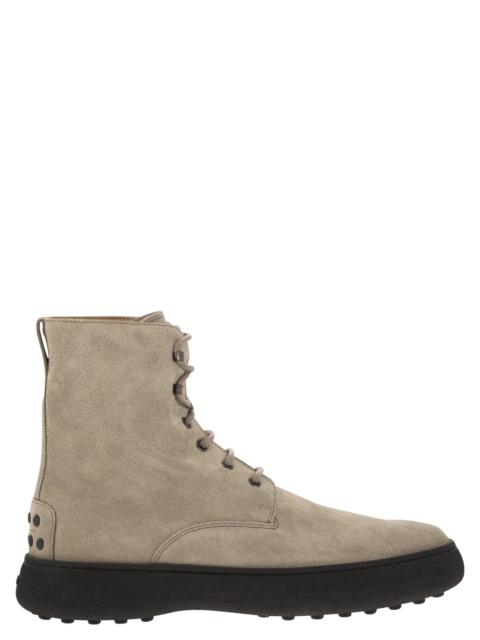 Tod's Men Suede Lace-Up Boot
