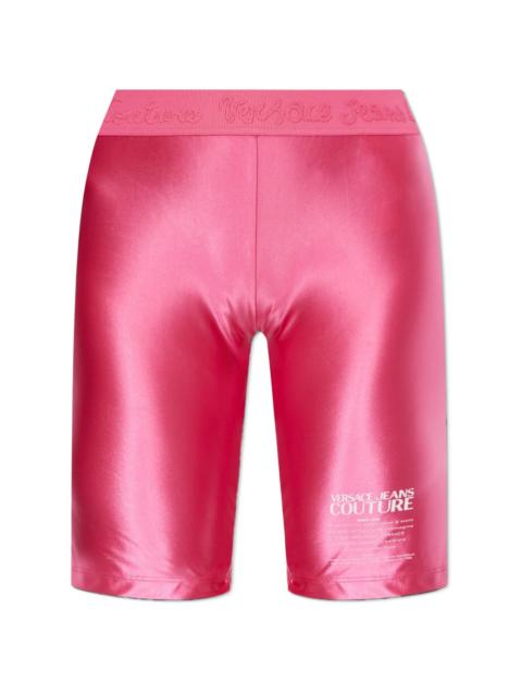 logo-print shorts