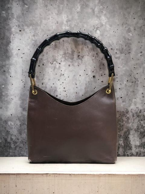 GUCCI GUCCI BAMBOO HOBO LEATHER SHOULDER BAG