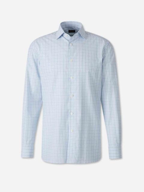 ZEGNA PLAID PATTERN SHIRT