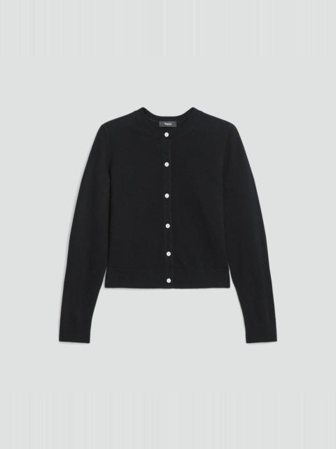 Theory Crewneck Cardigan in Cashmere