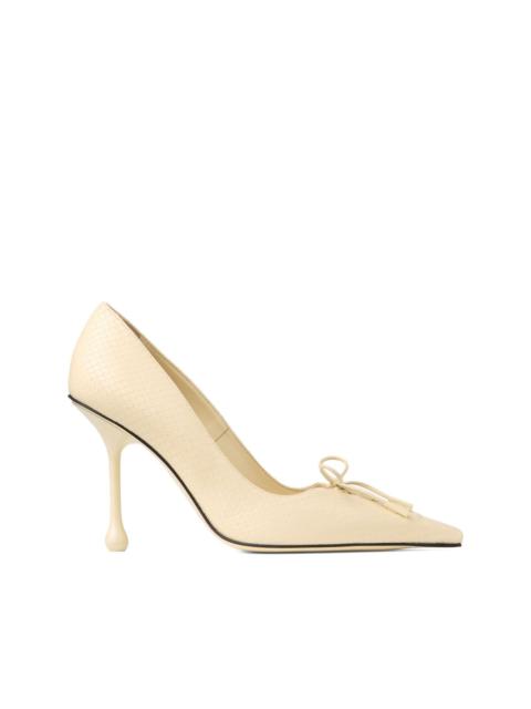 85mm Scarlett lace-up pointed-toe pumps