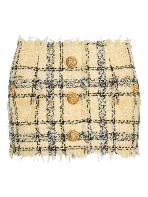 Balmain Balmain Women Tweed Skirt With Buttons