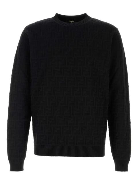 FENDI Fendi Men Ff-Pattern Cotton Sweater