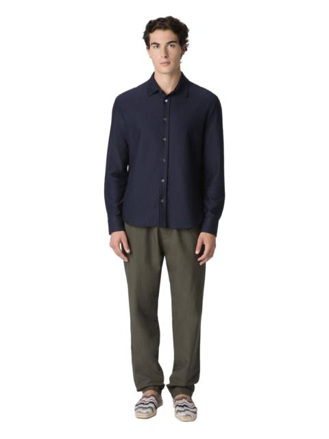 Missoni Missoni Cotton Jacquard Shirt With Tone-on-tone Zigzag Pattern in Blue at Nordstrom