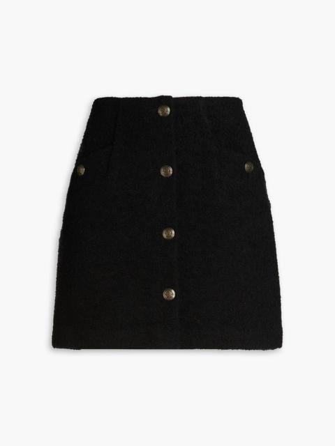 Sandro Bouclé-tweed mini skirt