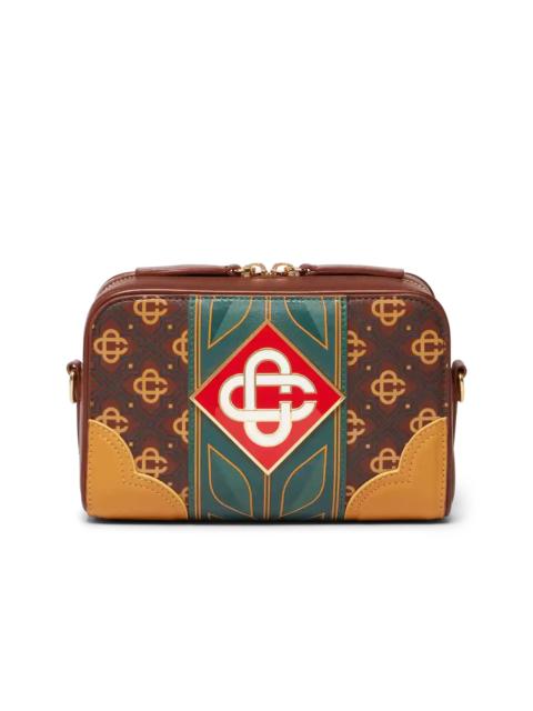 CASABLANCA Brown Monogram Crossbody Bag