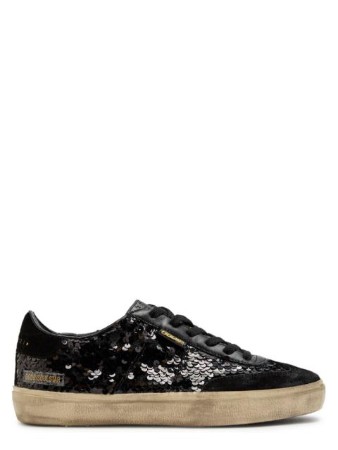 Golden Goose Golden Goose Soul Star Sequin-embellished Leather Sneakers