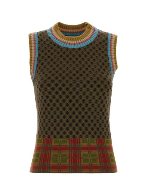 Dries Van Noten Dries Van Noten Women Embroidered Wool Blend Temi Vest