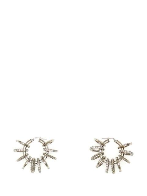 Amina Muaddi Amina Muaddi Woman Silver Metal Multi Ring Earrings