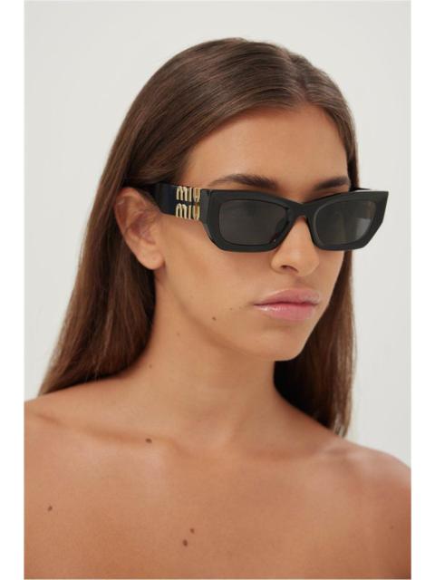 Miu Miu NEW MIU MIU MU09WS 1AB5S0 BLACK SMU 09W 1AB5S0 SUNGLASSES