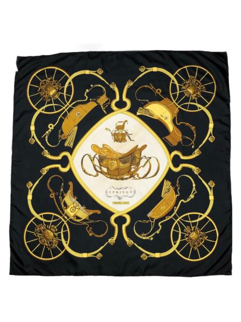 Hermès HERMES SPRINGS PHILIPPE LEDOUX SQUARE SILK SCARF