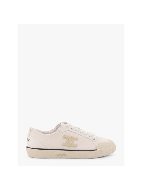 CELINE CELINE $820 Alan Optic White Sneakers New & Authentic (Women