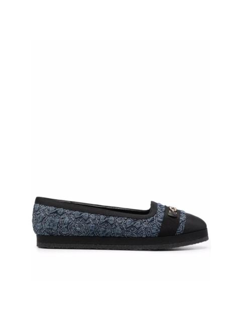 FERRAGAMO Ferragamo Womens Black Ballerinas Flats