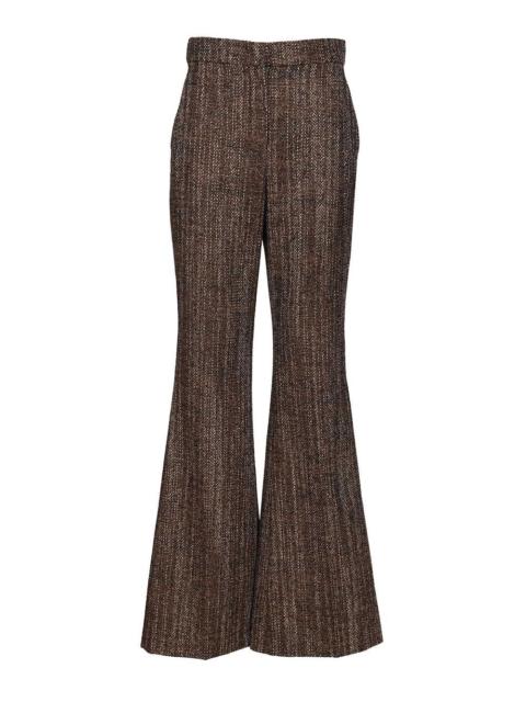 FENDI Fendi Women Rust Wool And Alpaca Trousers
