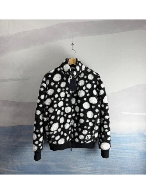 Louis Vuitton Louis Vuitton LV x Yayoi Kusama YK Black and White Polka-Dot Teddy Zip-Up Jacket