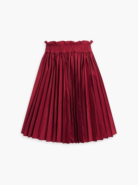 REDValentino Pleated taffeta mini skirt
