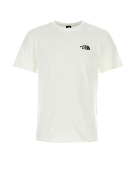 The North Face White cotton blend t-shirt