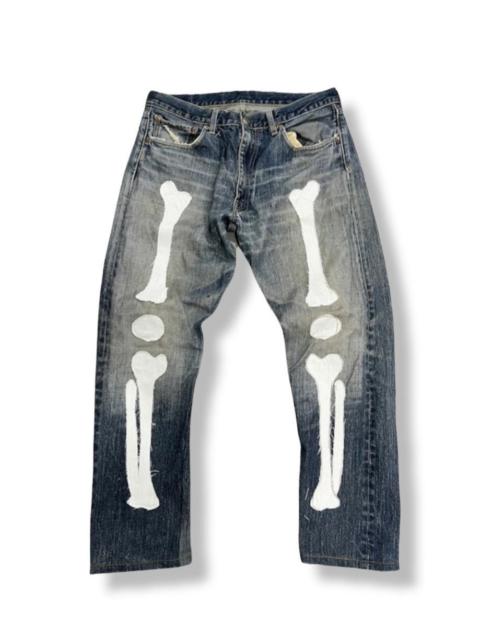 Other Designers Levi's × Vintage - Vintage LEVIS 510 Custom Skeleton Okagilly Patchworks