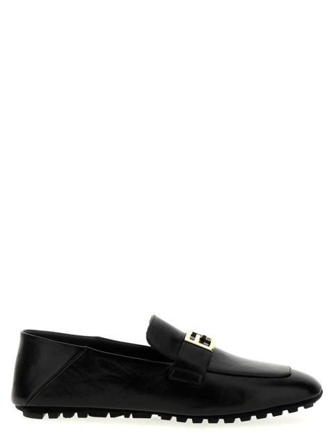 FENDI Baguette Loafers Black