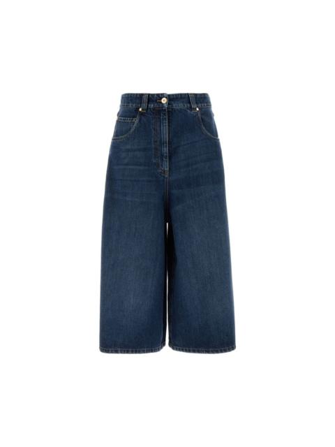 Brunello Cucinelli BRUNELLO CUCINELLI Denim Blue Wide Leg Jeans New & Authentic