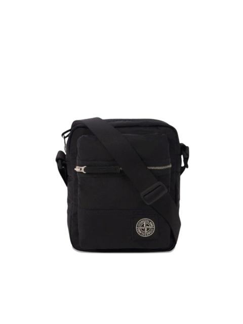 Stone Island logo messenger bag