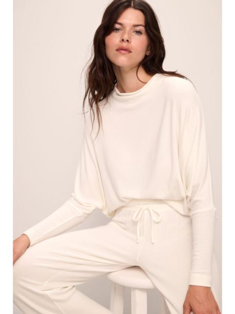 eberjey Cozy Time Mock Neck Pullover