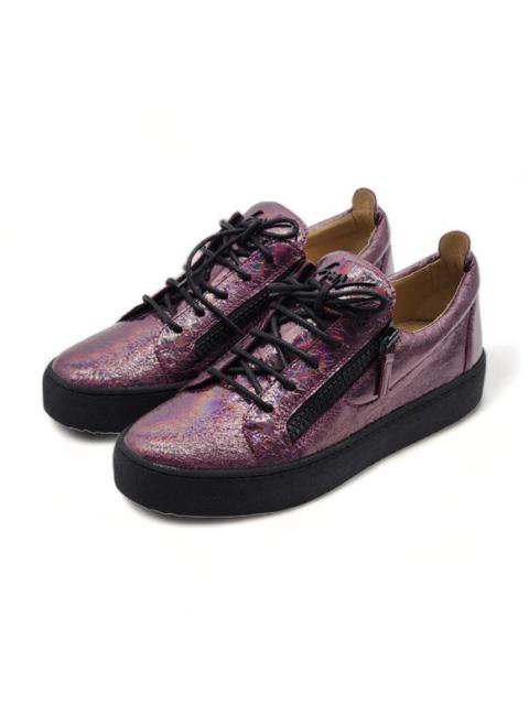 Giuseppe Zanotti Birel Metallic Leather Sneakers _ purple