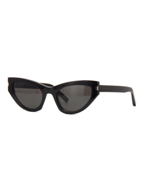 SAINT LAURENT Saint Laurent Ladies Black Cat Eye Sunglasses SL215GRACE 001