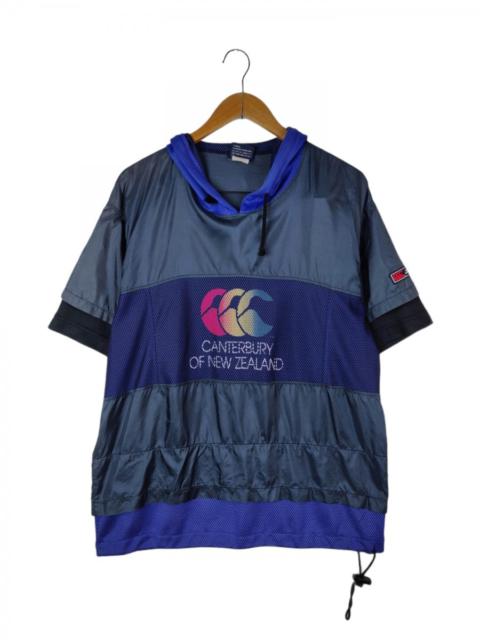Other Designers Canterbury Of New Zealand - 90s Canterbury Short Sleeve Windbreaker Hoodie