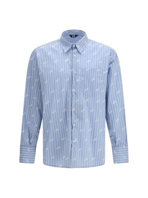 GCDS Gcds Pinstripe Logo Shirt