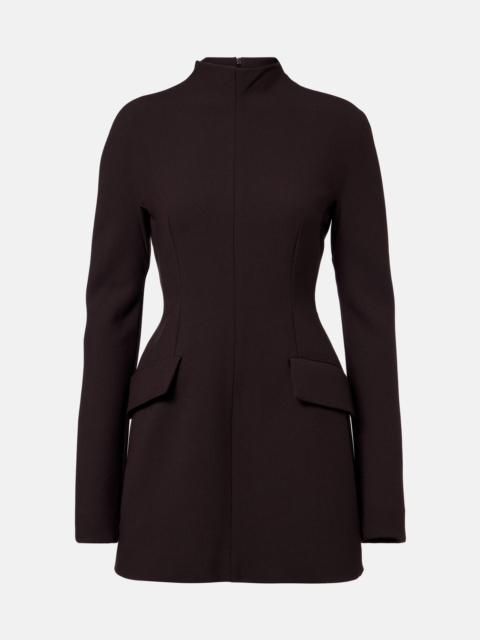 Sportmax Peplum gabardine minidress
