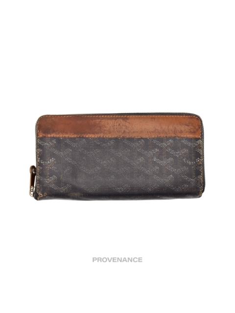 Goyard Goyard Matignon Long Zipped Wallet - Black/Tan